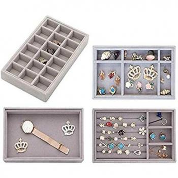 Organizador de Joyas, Bandeja Organizadora Joyas para Cajones de Anillos
