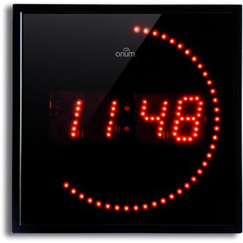 11003 Orium-Reloj LED, color rojo, 28 x 28 x 4 cm