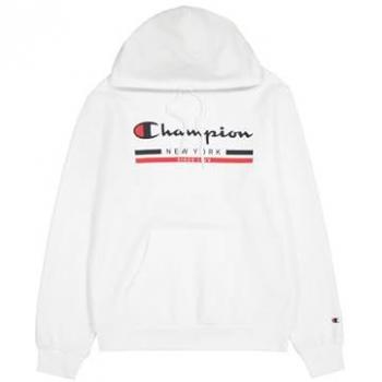 Sudadera con Capucha Champion Legacy Graphic Shop Authentic (220245) - Soft Compact Powerblend Fleece, Blanco (WW001), talla XL para Hombre