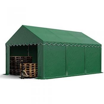 Carpa de Almacenamiento TOOLPORT 3x6 m PVC 700 Impermeable Verde Oscuro