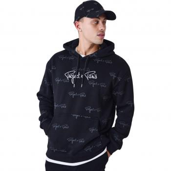 Project X Paris Signature All Over Printed Hoodie - Black, Size S