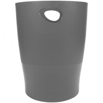 Exacompta 26,3 x 26,3 x 33,5 cm oficina Eco papelera – Ratón, color gris