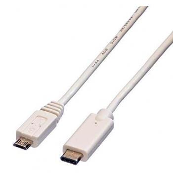 Value USB 2.0 Cable, C - Micro B, M/M 1m - Cable USB