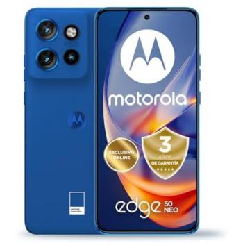 Motorola Edge 50 Neo Smartphone Libre 12GB RAM 512GB Nautical Blue Pantalla pOLED Super HD 6,36 Octa Core Cámara Sony LYTIA Teleobjetivo 3X Carga TurboPower de 68