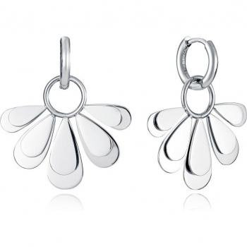Pendientes Mujer Viceroy Chic de acero Ip dorado con forma de flor