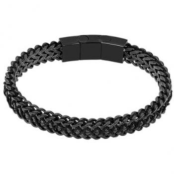 Pulsera de hombre Lotus Style Men In Black LS2388-2/1, Acero Inoxidable 316L, Acabado brillo, Longitud 221.70 mm