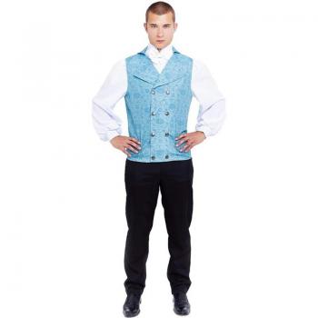 Disfraz de Lord Inglés elegante azul para hombre