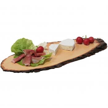 Kesper - Tabla de servir (madera de aliso), color marrón, talla 70 - 79 cm longitud x 25 cm, 2 cm espesor