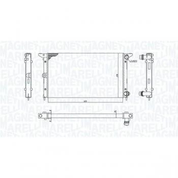 Radiador de refrigeración del motor MAGNETI MARELLI 350213194900