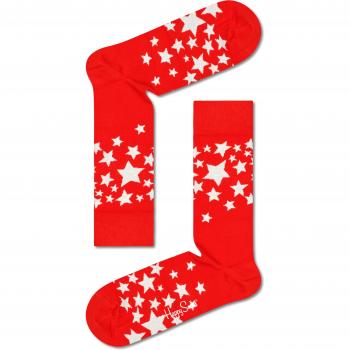 Happy Socks Stars Gift Boxed Socks - White and Multi-Coloured - Size: 41-46 for Men and Women, Unisex Size: 7.5-11.5