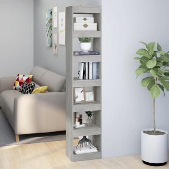 Estantería de libros/divisor de espacios 40x30x198 cm en blanco, negro y roble sonoma, mueble de almacenaje para oficina, estudio, sala de estar y dormitorio