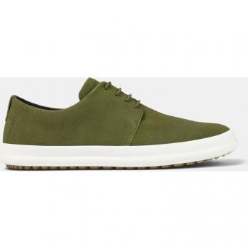 CAMPER Chasis Men's Casual Green Suede Shoes in Size 42