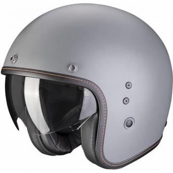Casco Jet SCORPION Belfast Evo Sólido Gris Cemento