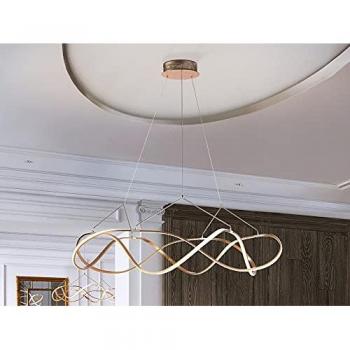 Lámpara Colgante LED Integrada Molly 110Ø Oro Rosa