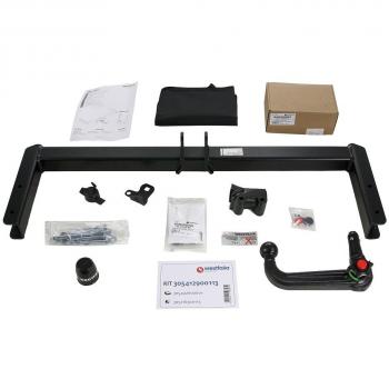 Enganche de remolque desmontable WESTFALIA 305412900113 compatible con AUDI Q5 8RB, incluye kit de cableado a 13 pines