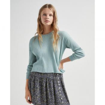 Green Coast Jersey de mujer canalé fino