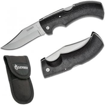 Cuchillo Gerber Gator de Bisel Fino con Punta Clip y Mango de Goma