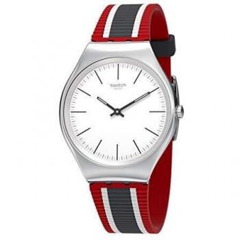 Swatch Reloj Analógico para Mujer de Cuarzo con Correa en Silicona SYXS114