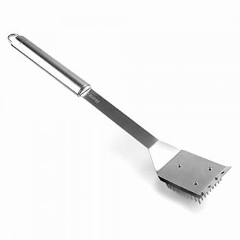 Cepillo de Limpieza para Barbacoa Lacor, Acero Inoxidable, 45 cm, Mango Ergonómico, Apto para Lavavajillas