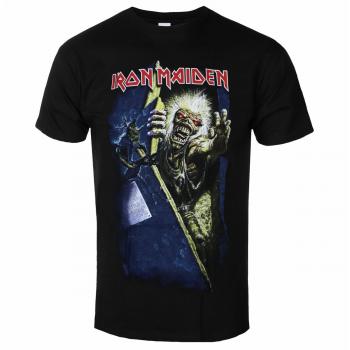 Iron Maiden No Prayer For The Dying Men's Metallic T-Shirt - ROCK OFF XXL