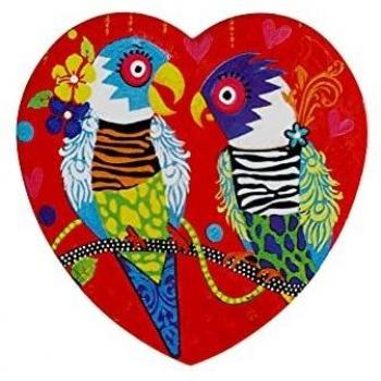 Maxwell & Williams Love Hearts Tiger Tiger 10cm Ceramic Coaster