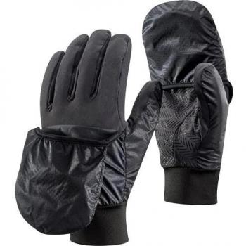 Black Diamond Wind Hood Softshell Gloves - Men's Medium - Smoke Gray