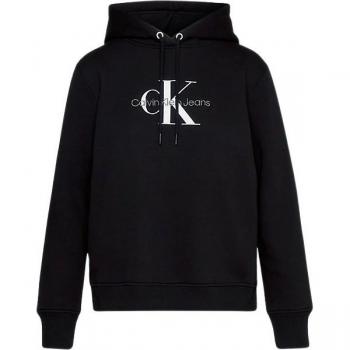 Calvin Klein Women's Black Archival Monologo Hoodie Size L