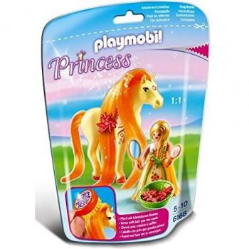 PLAYMOBIL - Princesa Sol con Caballo Playsets de Figuras de jugete