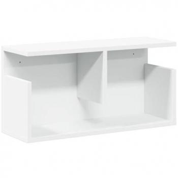 Mueble de pared madera de ingeniería blanco 60x20x30 cm