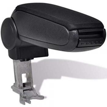 vidaXL Reposabrazos para Diversos Modelos de Coches ABS Negro Apoyabrazos