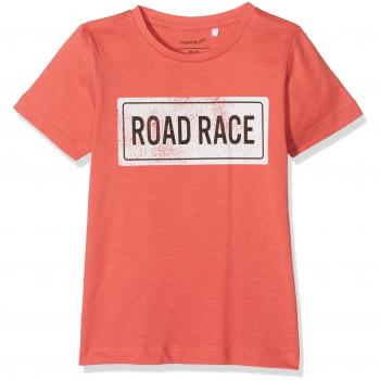 NAME IT Nmmersign SS Top, Camiseta para Bebés, Naranja