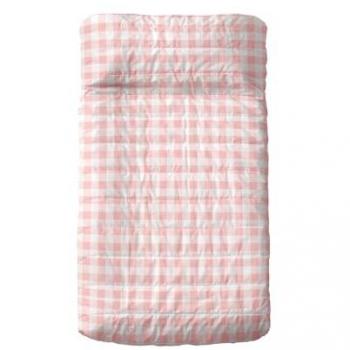Colcha Básica para Cuna de Bebé Rosa HappyFriday 100% Algodón y 100% Poliéster Relleno 100 x 130 cm