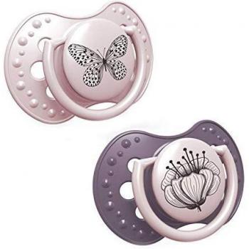 Chupete Silicona Dinámico Lovi Botanic Girl 18+ meses - Pack de 2 unidades