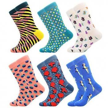 BISOUSOX Calcetines Estampados Hombre,Hombres Ocasionales Calcetines Divertidos Impresos de Algodón de Pintura Famosa de Arte Calcetines,Calcetines de Colores de Moda