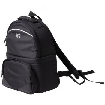 ISO Adventure - Mochila para cámara de fotos, color negro y naranja