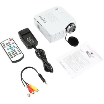 Proyector Mini UC28 HD 1080P Portátil LED para Entretenimiento en Casa y Conferencias