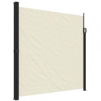 Toldo lateral retráctil crema 200x500 cm