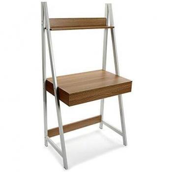 Versa Olympia Mesa Escritorio para el Ordenador, Mesa para la Habitación o Estudio. Mesa Gaming, Con cajón y estante, Medidas
