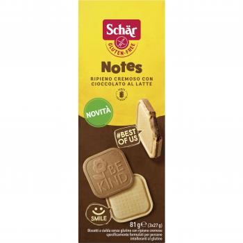 Schar Notes Galletas Relleno Chocolate con Leche Sin Gluten 81g
