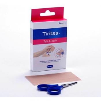 TIRAS CLASSIC TELA 6X10 CM 5UN +TIJERA