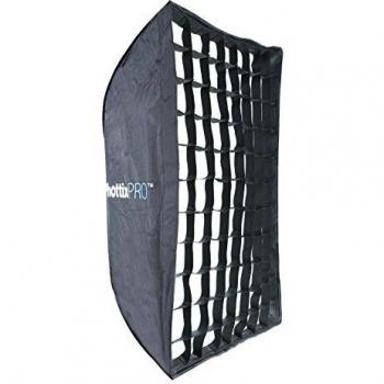 Phottix Easy-up HD - Ventana de luz difusora rectangular con grid 60x90 y rótula Varos XS