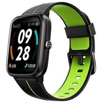 TicKasa Vibrant Fitness Smartwatch para hombres y mujeres con 5 ATM resistente al agua, monitor de frecuencia cardíaca, seguimiento del sueño, 10 días de duración de la batería, GPS incorporado
