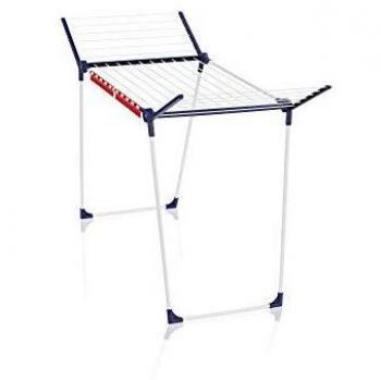 Leifheit Tendedero con Alas Pegasus 180 Solid, Tendedero de Ropa Plegable con Alas para Prendas Largas, Estable Tendedero Exterior e Interior