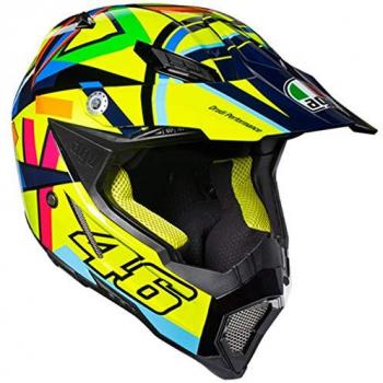 AGV Moto Casco AX de 8 Evo E2205 Top 2016, Sole Luna Amarillo 2016, tamaño M