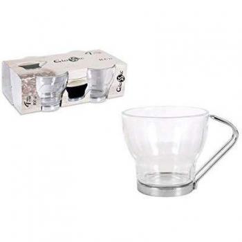 Glassic 52557 Set 4 Vasos Café, 100Cc, Porcelana