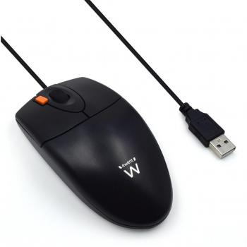 Ewent EW3155 - Ratón USB + PS2 para ordenador, color negro