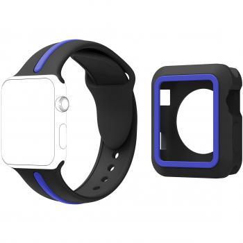 TOPsic para Apple Watch Correa 38mm/42mm Serie 3, Silicona Estilo Deportivo Reemplazo para iWatch Correa 38mm/42mm Series 1/2/3/4