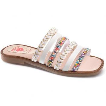 Sandalias Niña Pablosky de Piel Blanco 864300