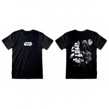 Camiseta Unisex Negra Star Wars Collage Talla S