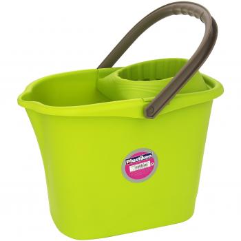 Plastiken - Cubo escurridor recta.pistacho plastiken 15 l